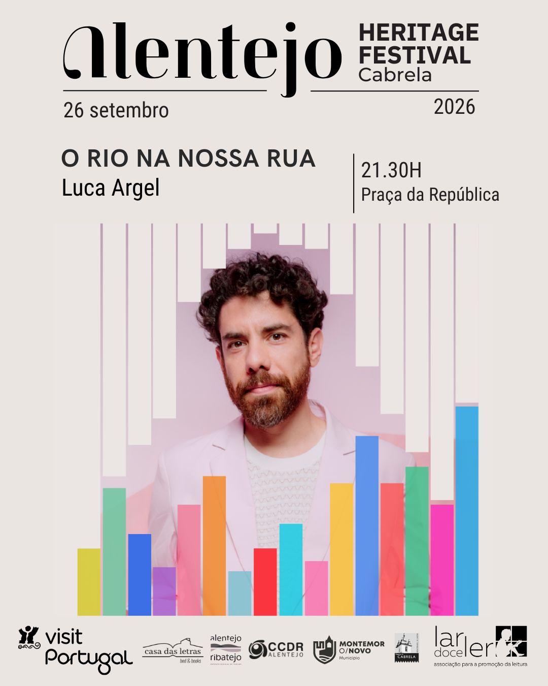 Cartaz de O Rio na Nossa Rua, com Luca Argel.
